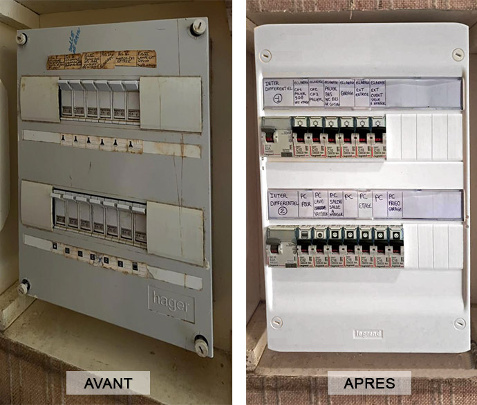 Changement de tableau électrique par BRH