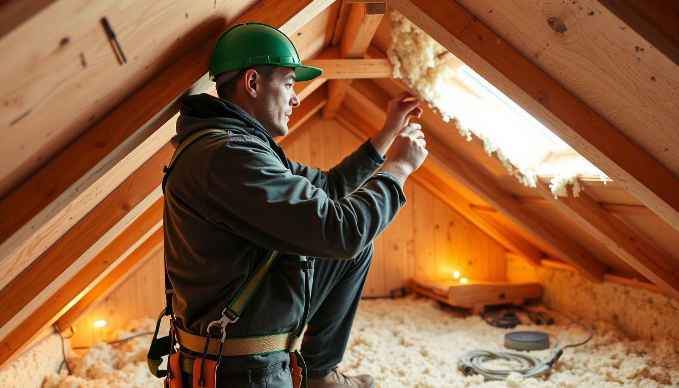 Isolation des combles d'une maison bretonne par un artisan RGE